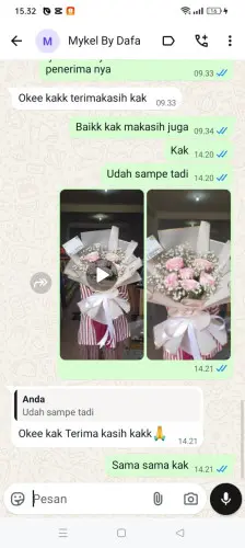 Testimonial Buket Bunga sukaseneng