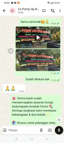 Testimonial Papan Bunga sukaseneng