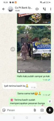 Testimonial Papan Bunga sukaseneng
