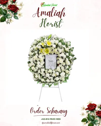 Krans Bunga Duka Cita sukaseneng